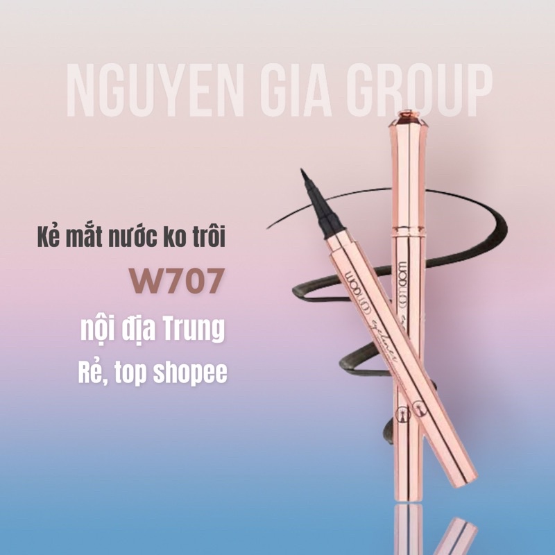 BÚT KẺ MẮT NƯỚC WODWOD KHÔNG LEM TRÔI W707 - bút kẻ mắt nước 707 Hàng nội địa Trung tại Nguyễn Gia group Quận 5: