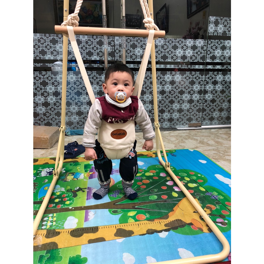 JUMPER. Xích đu nhún nhảy cho Bé - GEGAKIDS JUMPER - Khung L chuẩn kiểu dáng Châu Âu.