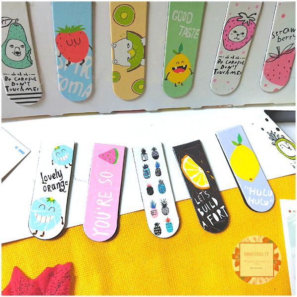 Combo 5 Bookmark Nam Châm Đánh Dấu Sách - Trái Cây
