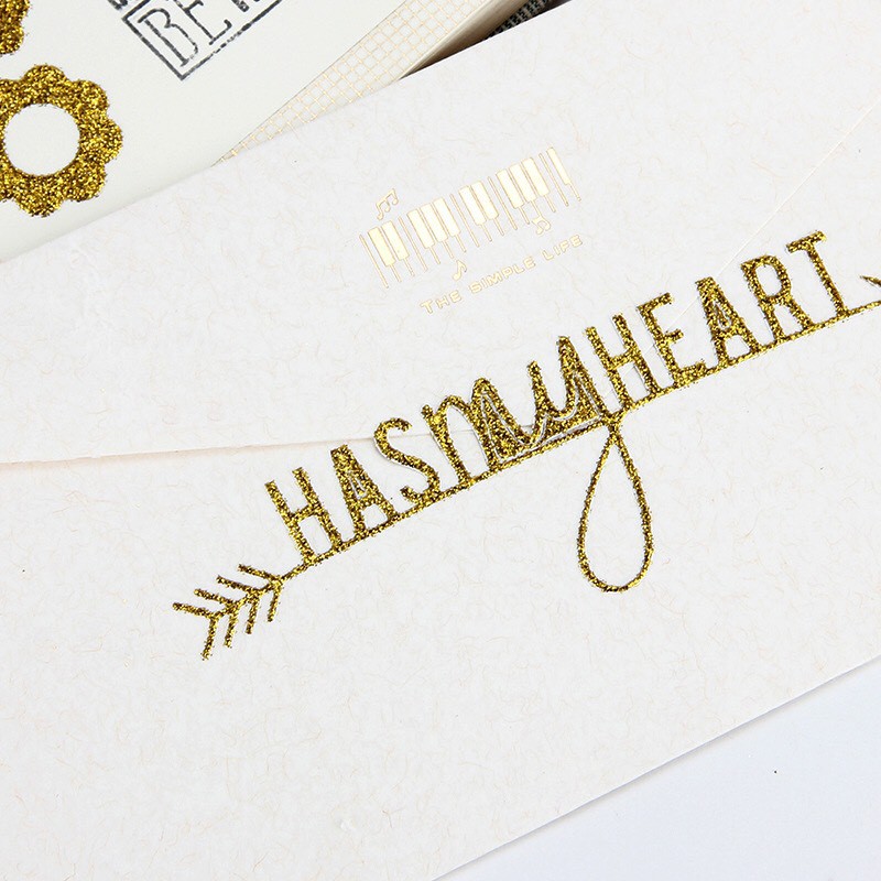 Sticker nhũ họa tiết chữ sang trọng (SN06)