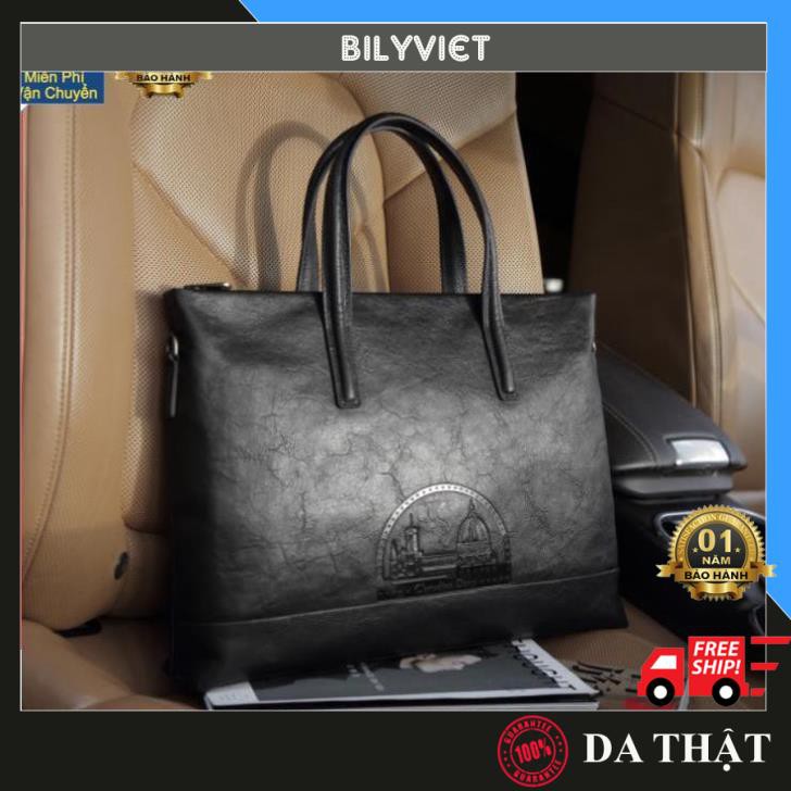 Cặp Da Công Sở| Túi xách công sở nam nữ | Đựng laptop, tài liệu công tác nhiều ngăn | Đồ Da Bilyviet