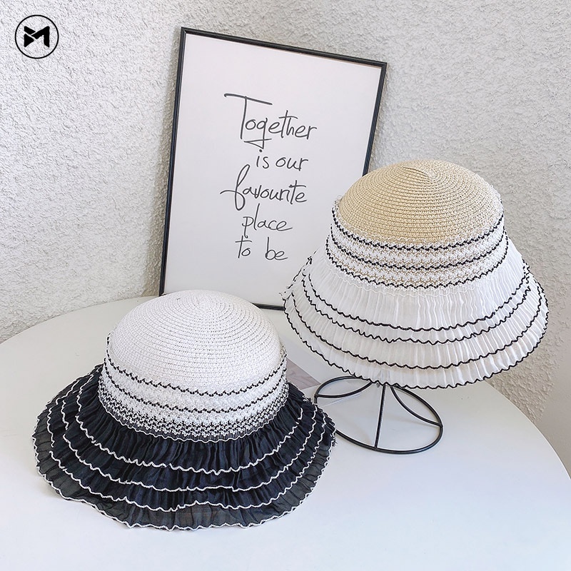 Nón Tai Bèo Đan Rơm Thời Trang Nữ Tính