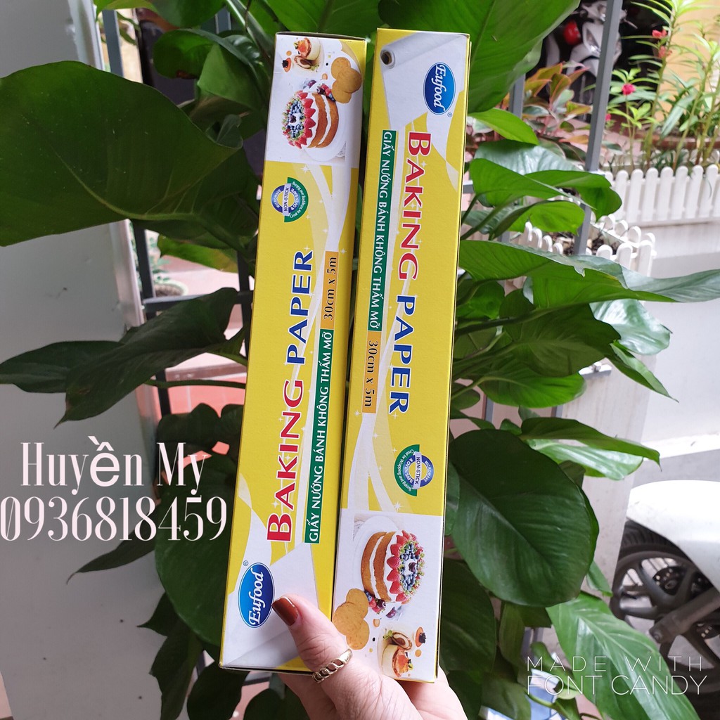 Giấy nến nướng bánh 30cm x5m Eufood