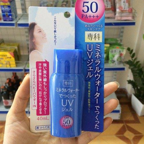 Kem chống nắng Shiseido Senka Mineral Water UV Gel