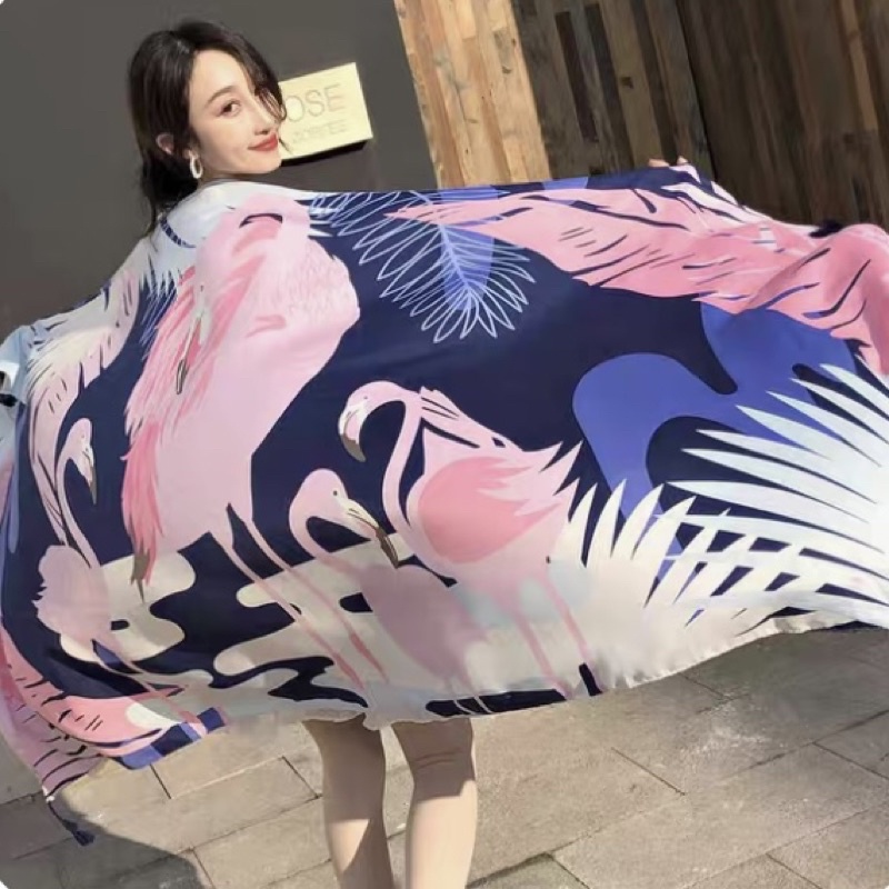 Khăn Đi Biển Hoạ Tiết Siêu Rực Rỡ Hàng Đẹp Loại 1