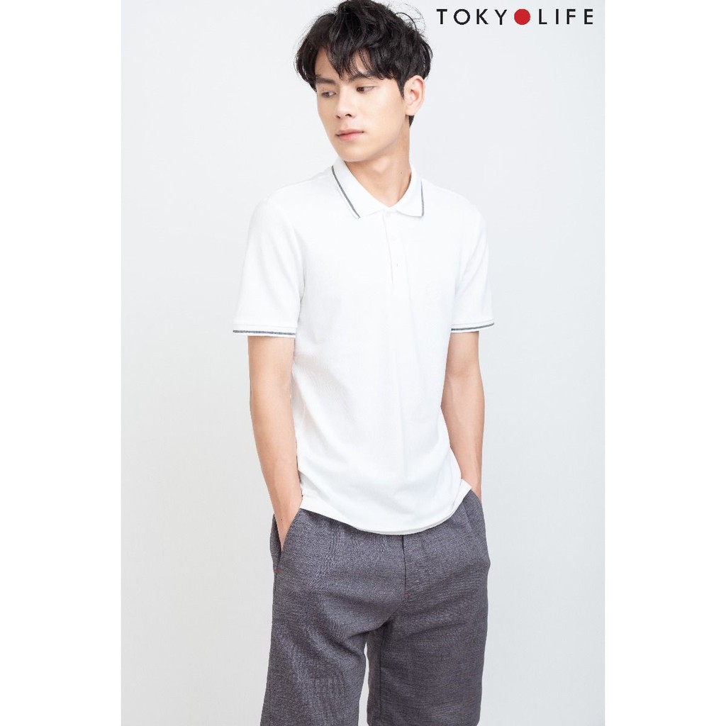 [Mã WABRTKL12 giảm 10% đơn 250K] Áo Polo Nam TOKYOLIFE cổ Đức không chân I7POL502G | BigBuy360 - bigbuy360.vn