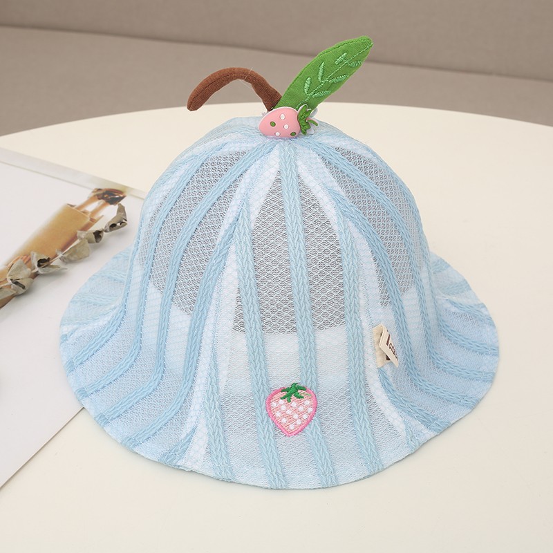 Mũ vành tròn dạng lưới cực xinh hình hoa quả cho bé từ 1-2 tuổi