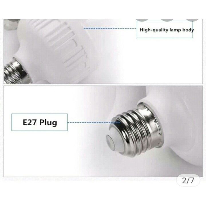 Bóng đèn LED Tiết Kiệm Năng Lượng Siêu Sáng Công Suất Cao Trụ Trắng 5W 10W 15W 20W 30W 40W