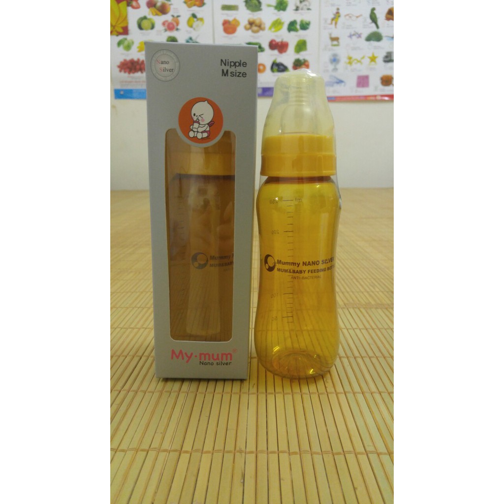 Bình sữa My Mum Nano Silver cổ thường (150ml, 250ml)