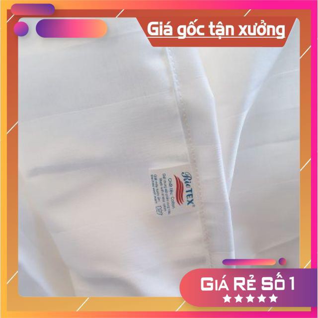Vỏ gối Cotton CVC Trắng Sọc khách sạn ,nhà nghỉ, gia đình đủ kích thước