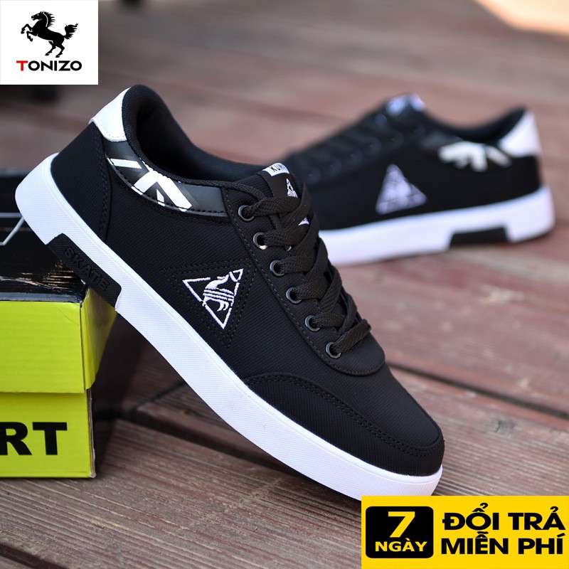 Giày nam sneaker giá tốt Tonizo G3M đế cao 3cm.da thật,lót êm thoáng khí