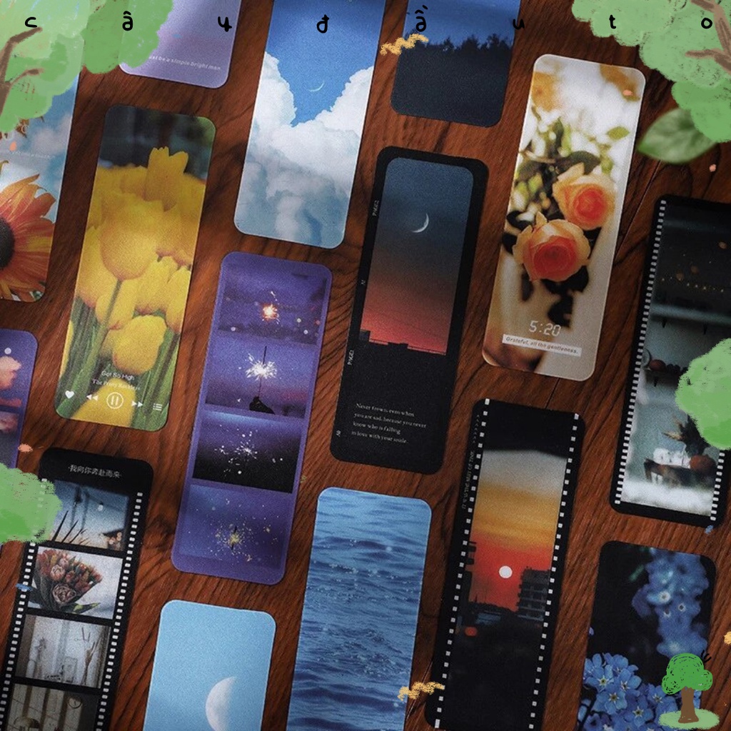 Bộ 10 Bookmark Nhựa Đánh Dấu Trang Sách Nhiều Chủ Đề