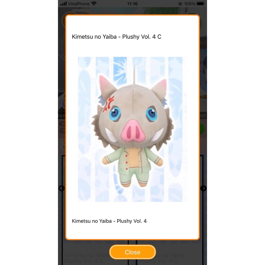 FURYU - Full set Bộ 3 em Kimetsu no Yaiba Plushy Vol.4 - Inosuke