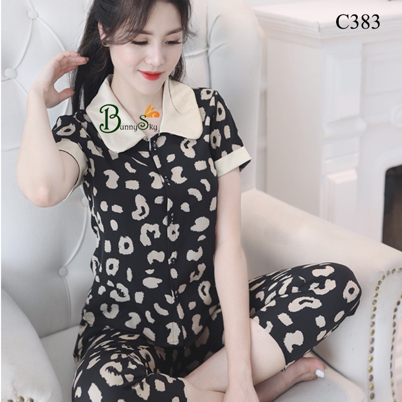 Đồ bộ nữ, quần áo nữ mặc nhà, đồ bộ mặc nhà kẻ caro thô mềm mịn