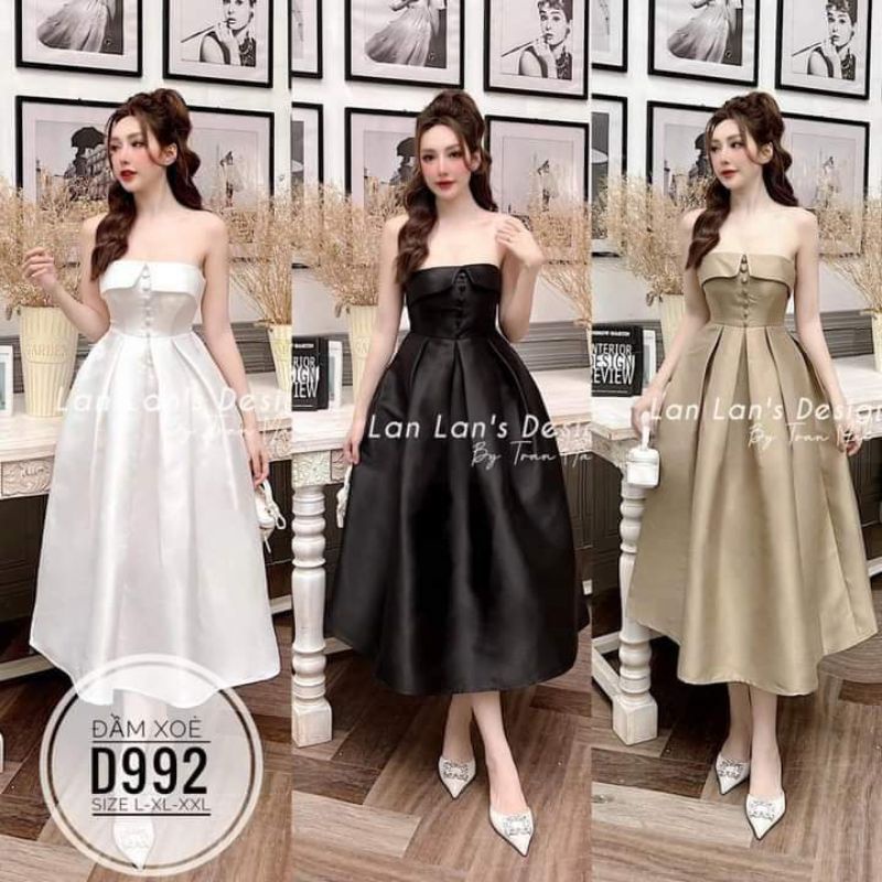 (Bigsize) Đầm xoè D992