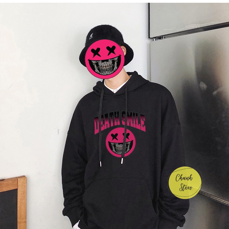 Áo Hoodie Dáng Rộng Nam Nữ DeathSmile