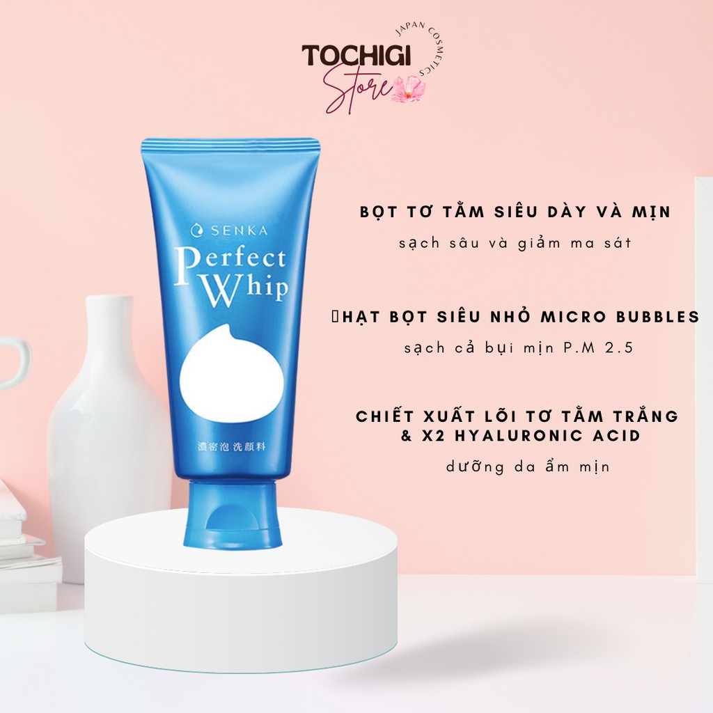Sữa rửa mặt tạo bọt Senka Perfect Whip 120g Nhật Bản | BigBuy360 - bigbuy360.vn