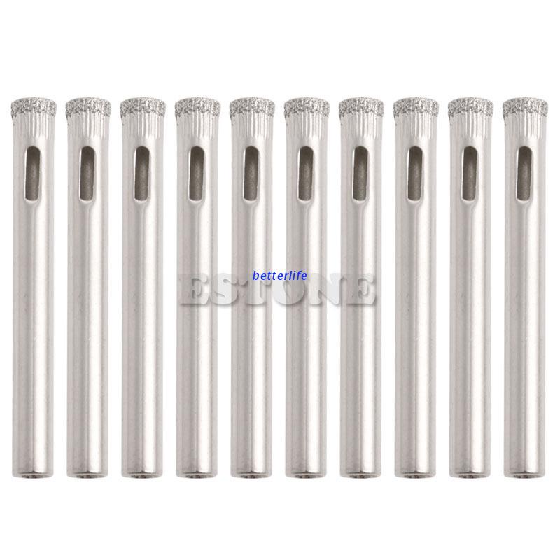 Set 10 Mũi Khoan Lỗ Gốm Sứ/Gạch Men/Kính/Đá Hoa Cương 6mm