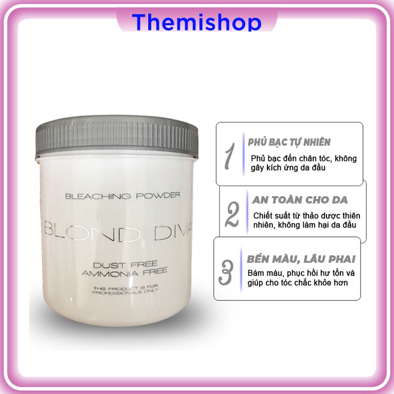 BỘT TẨY TÓC CAO CẤP 500G BLOND DIVA CT86