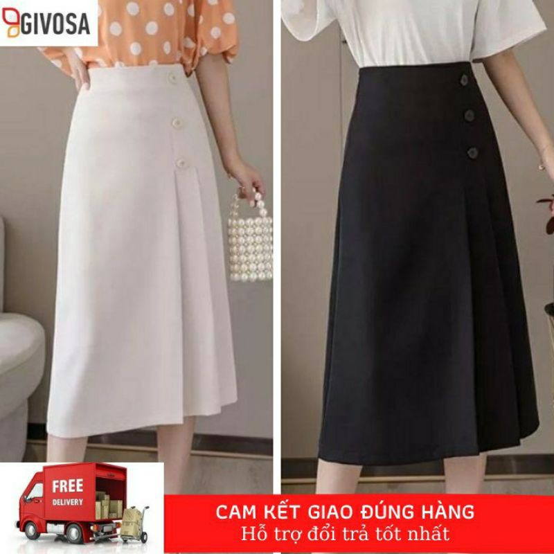 chân váy midi dáng dài m704