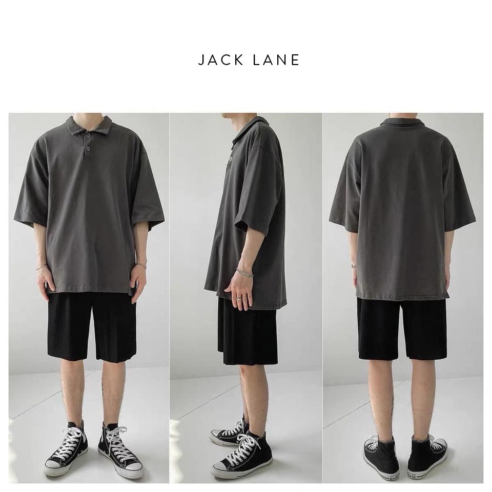 Áo Polo Oversize Dazi, Áo polo cộc tay Unisex, Local Brand JACK LĂNE