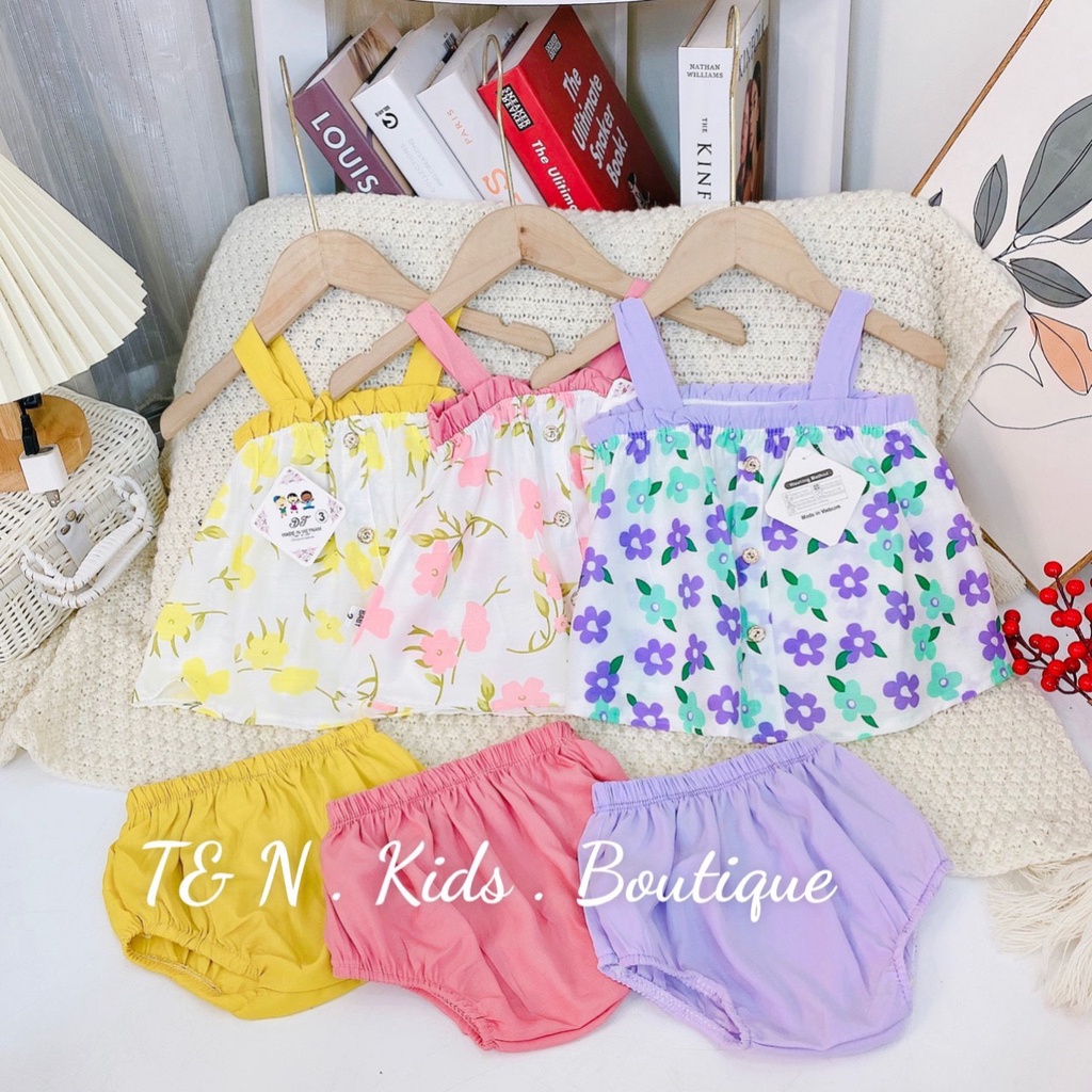 SET21 -  Bộ bé gái, Set đồ đi chơi cho bé gái, chất thô mềm, từ  - Richkid123