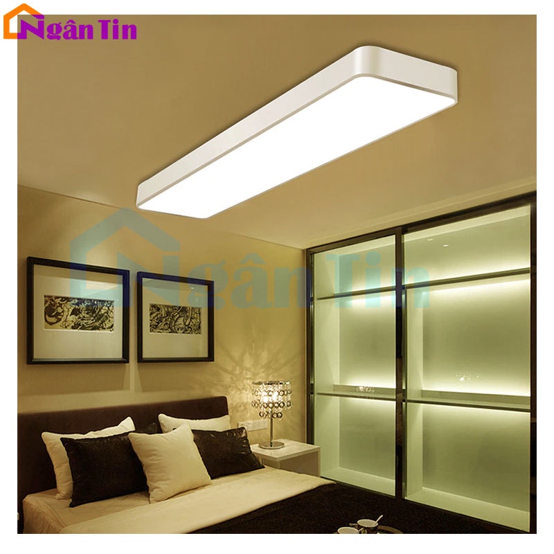 Đèn Led thả trần văn phòng siêu sáng Led 3 chế độ màu 60W 220V THCN218 Ngân Tin