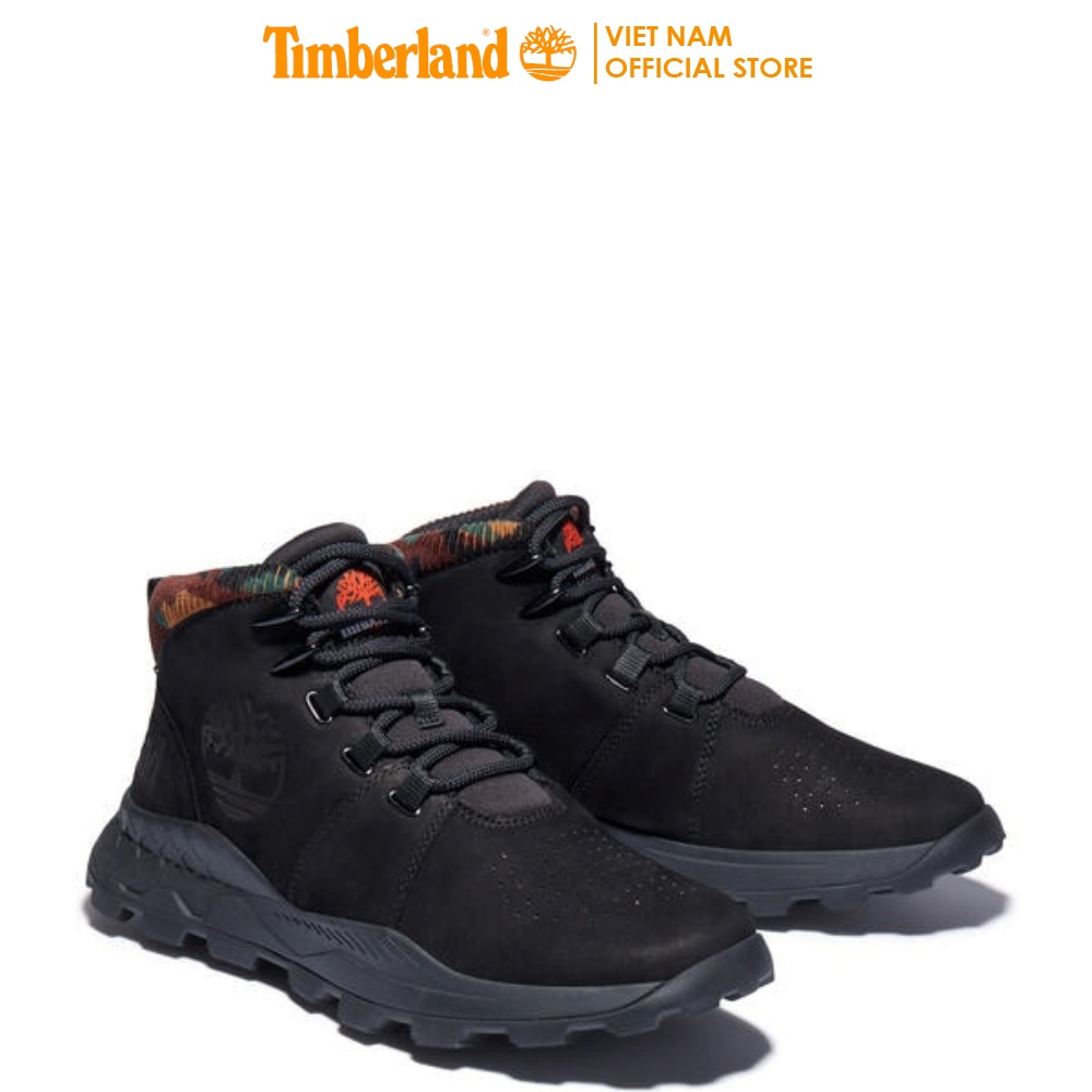 Timberland Giày Thể Thao Nam Brooklyn City Mid - Black Nubuck W Camo - TB0A2GDV