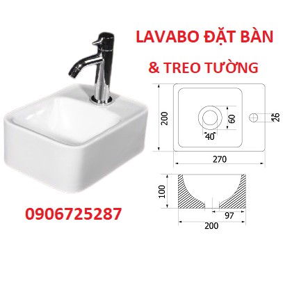 [NOWSHIP 1H HCM]Chậu đặt bàn rửa mặt, lavabo siêu nhỏ, dùng cho y tế, chật hẹp