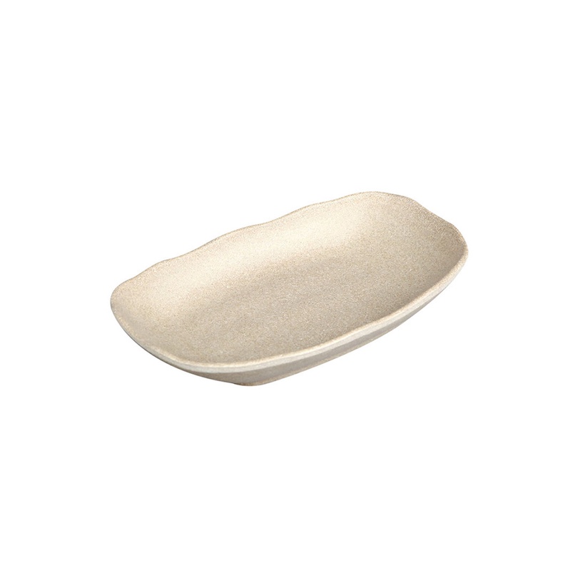 Dĩa dài melamin KORMEL 180x110mm màu kem E10700