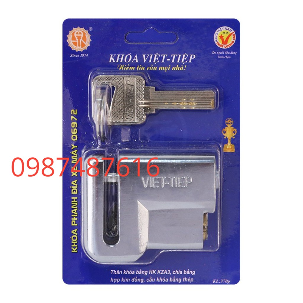 Khoá đĩa xe máy Việt Tiệp 06972 CHÍNH HÃNG