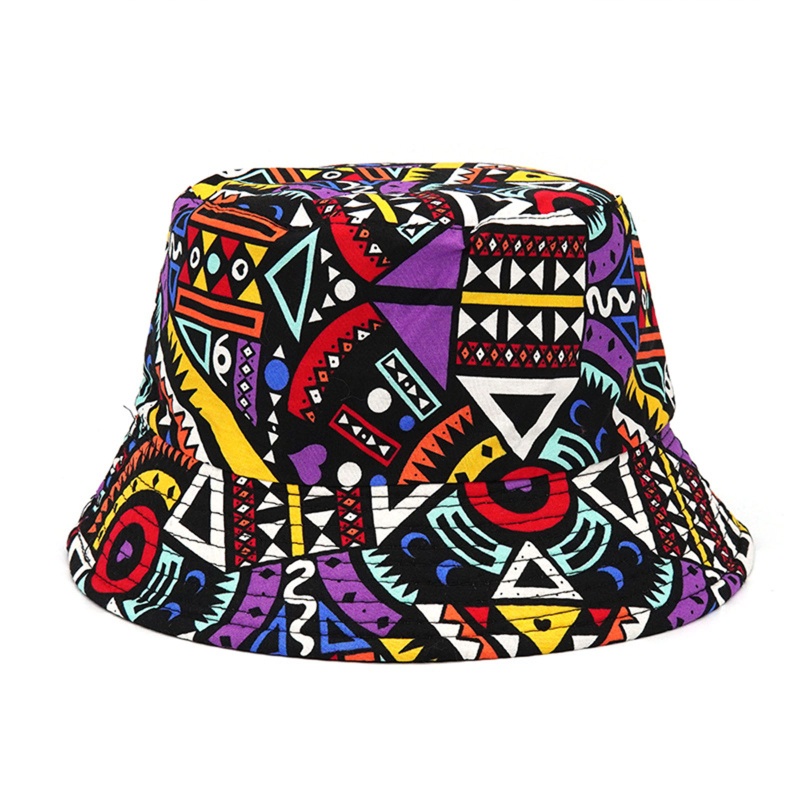 XIXI Nón bucket họa tiết graffiti phong cách retro thời trang cho nam và nữ