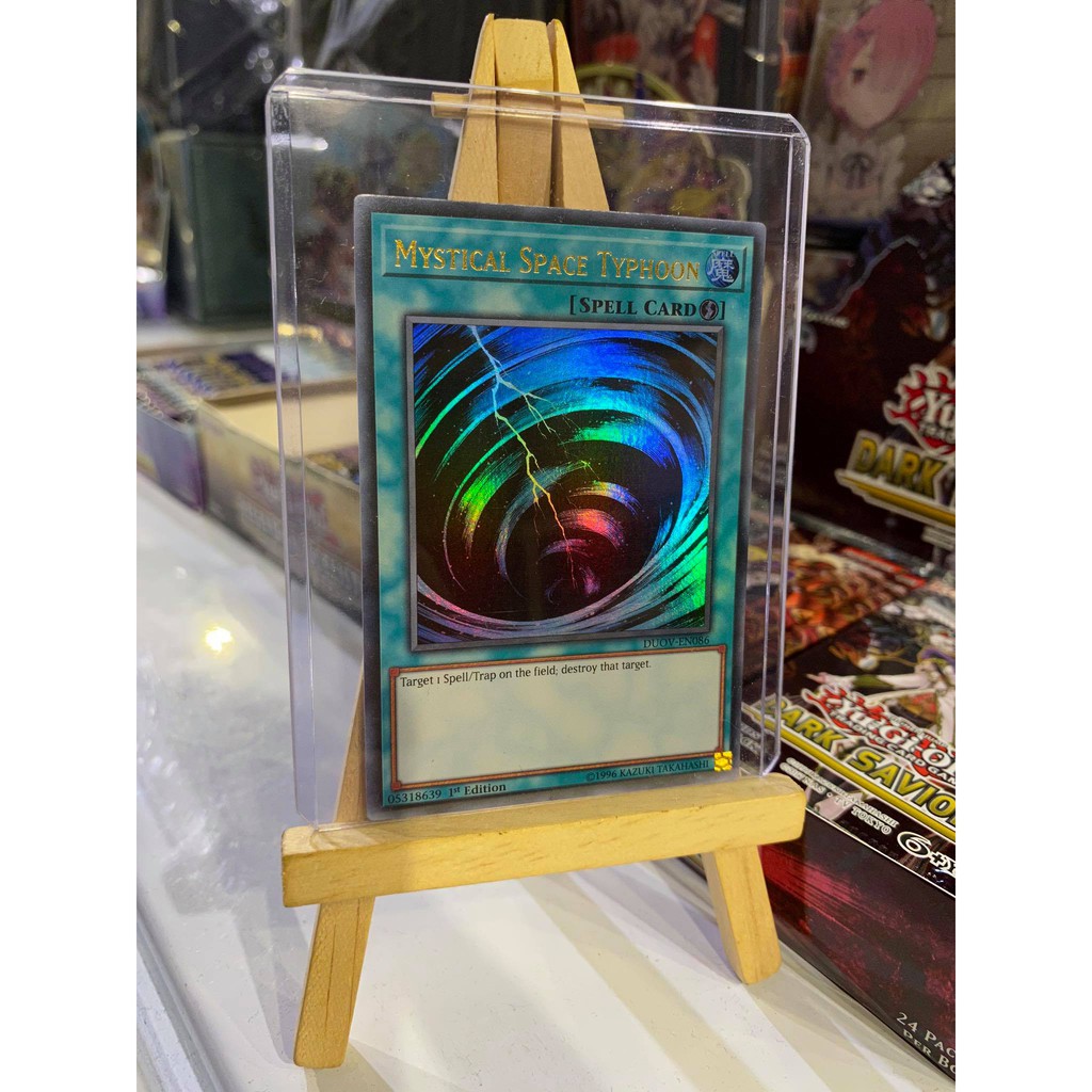 Lá bài thẻ bài Yugioh Mystical Space Typhoon - Ultra Rare - Tặng bọc bài nhựa bảo quản