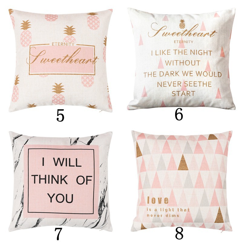 Vỏ gối vuông in họa tiết chim hồng hạc đáng yêu | BigBuy360 - bigbuy360.vn