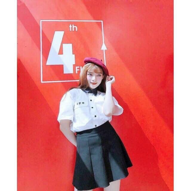 ÁO SƠ MI NGẮN TAY NAM NỮ CỰC XINH THÊU CHỮ TRUNG QUỐC , PHÙ HỢP CHO MỌI LỨA TUỔI