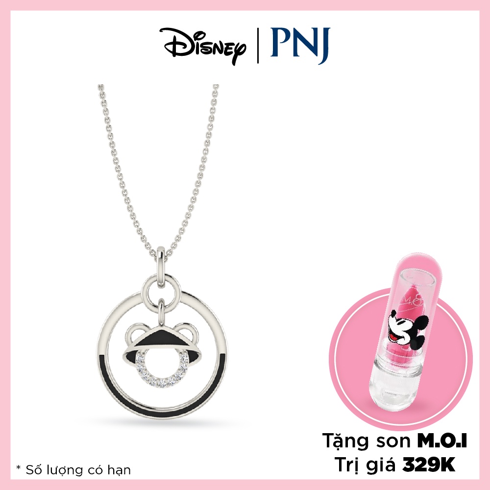 Mặt Dây Chuyền Bạc Đính Đá Disney|PNJ Mickey XM00W000019