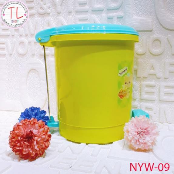 Thùng rác có nắp Mini hình gấu