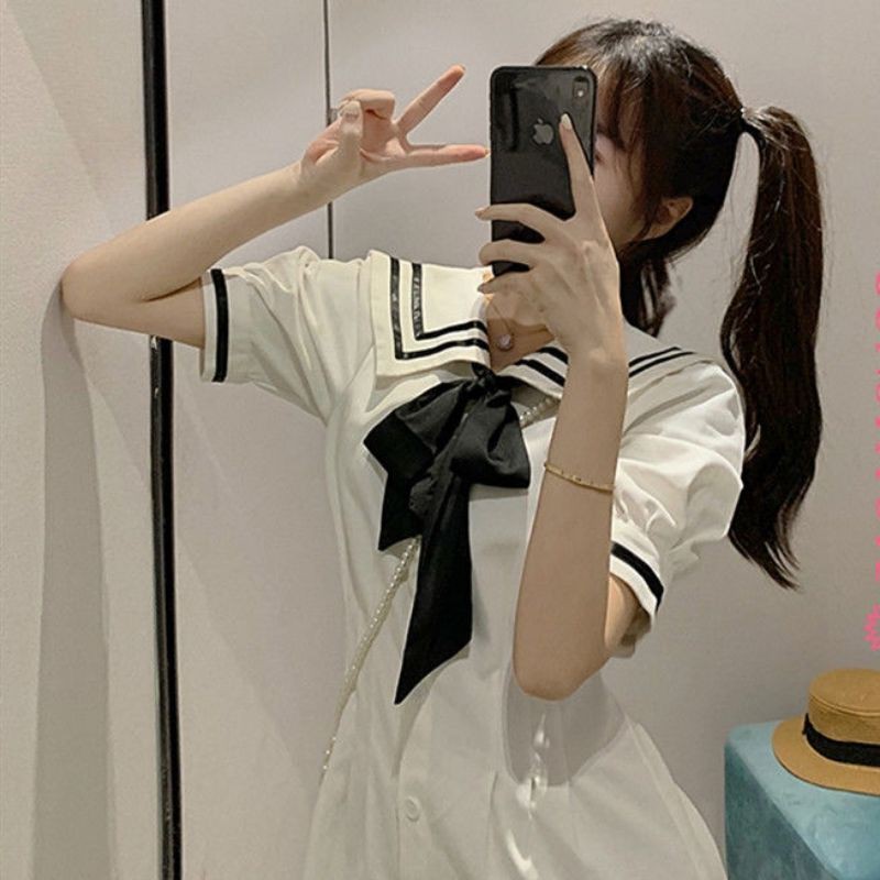 ĐẦM TIỂU THƯ CỔ THỦY THỦ - ĐẦM LOLITA KIỂU DÁNG NỮ SINH THANH LỊCH 🍑