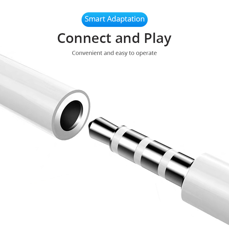 Cáp Chuyển Đổi Âm Thanh HdoorLink Lỗ Cắm 3.5mm Sang Jack Cắm Cho i-Phone 7/7plus/X/11pro/Xs
