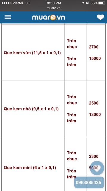 Que gỗ, tăm tre, dụng cụ làm đồ handmade