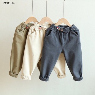 [13kg - 23kg] Quần kaki lưng thun bé trai hàng QC xịn