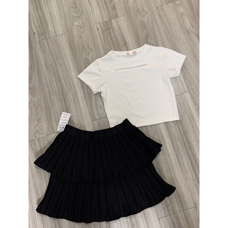 Chân váy dập xếp li tầng | BigBuy360 - bigbuy360.vn