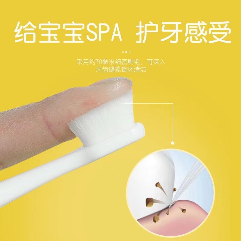 Bàn chải đánh răng siêu mềm 4 màu lựa chọn cho bé 2-12 tuổi GYL304