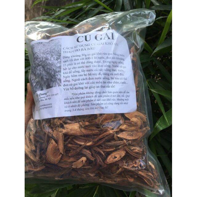 500gr củ gai khô an thai dưỡng thai cho mẹ bầu.