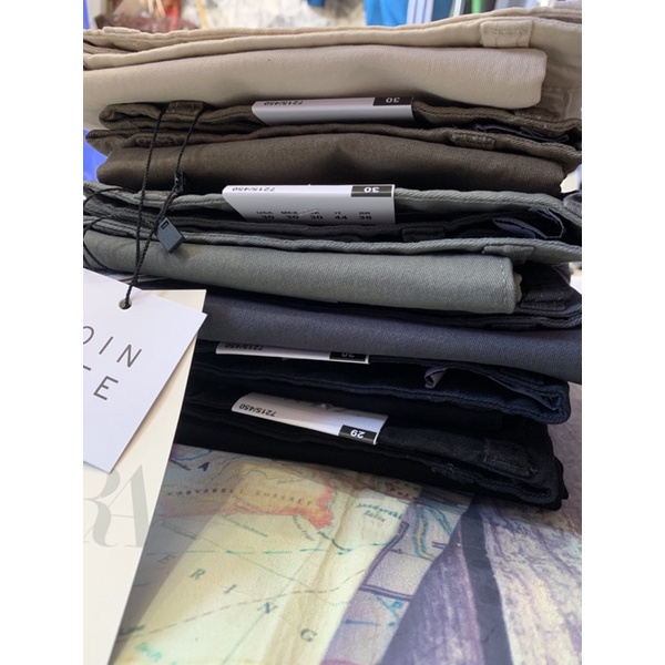 Quần dài kaki nam Zara côn From Slim fit