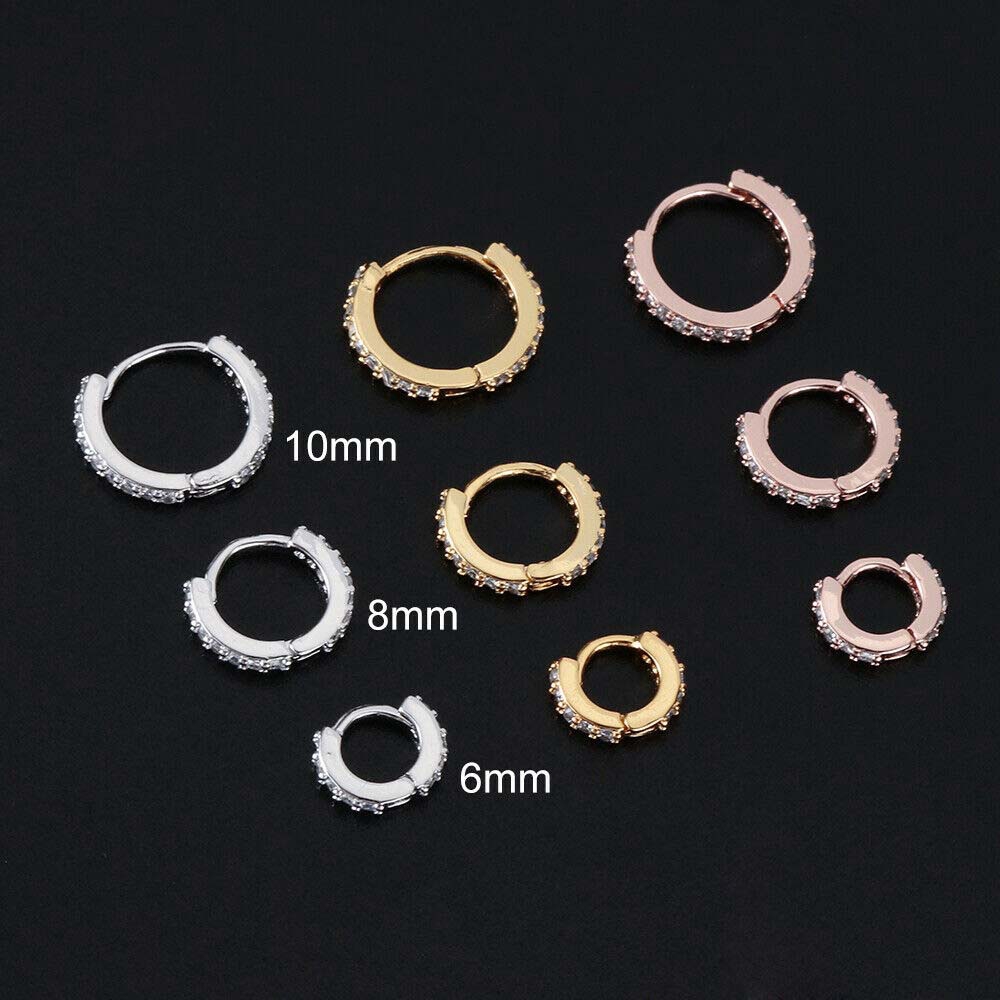 Khuyên xỏ cơ thể cỡ 6/8mm màu hồng