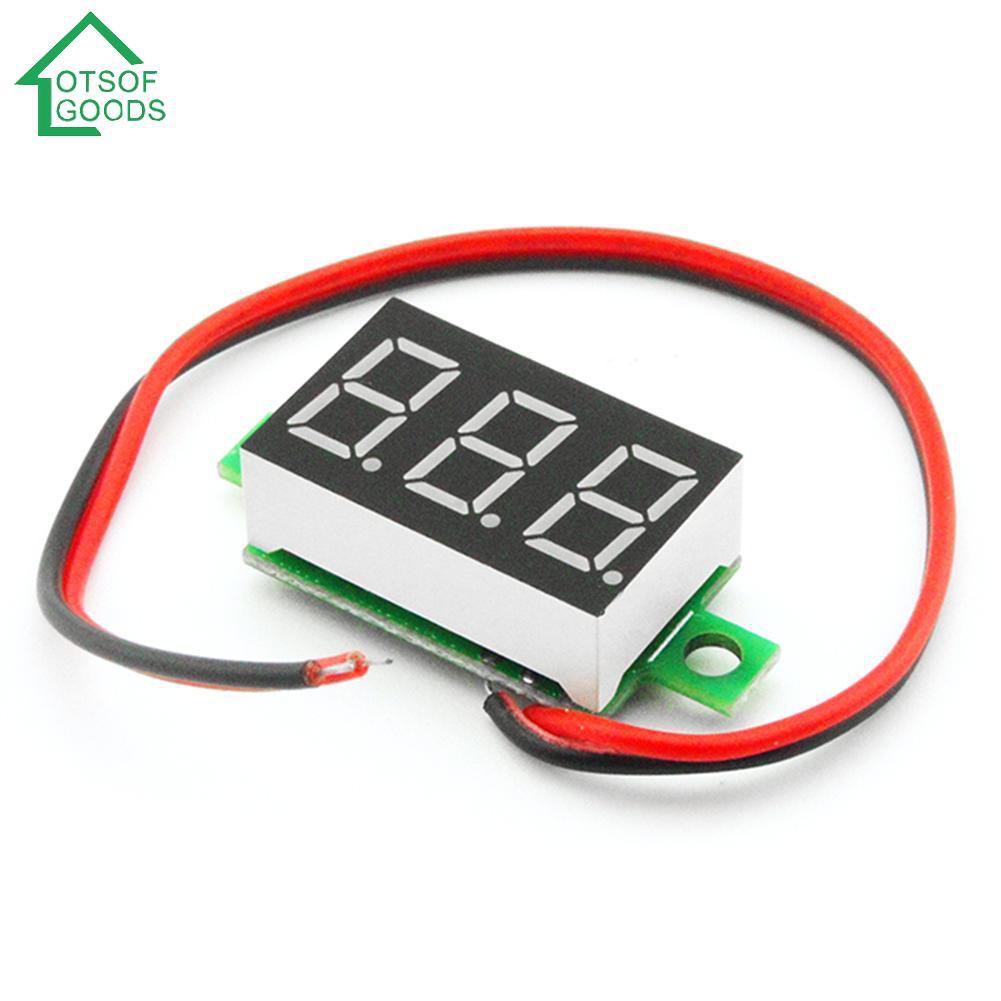 4-30V Digital Mini LED DC Voltmeter Red Panel Voltage Meter Tester