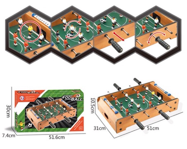 Bàn Banh Mini Bằng Gỗ - Football Table Wooden Toys