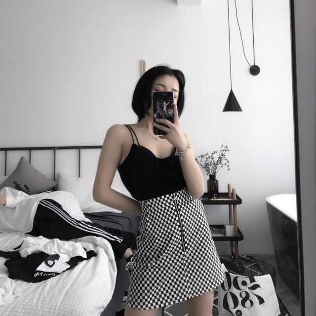 [order] chân váy caro checkerboard ảnh thật cuối | BigBuy360 - bigbuy360.vn