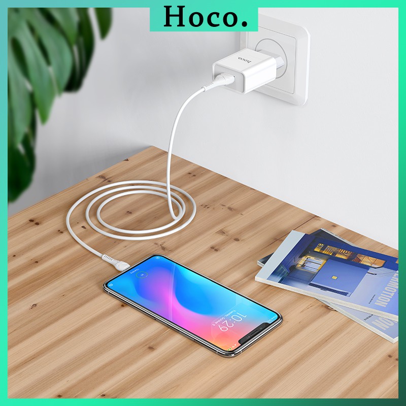 Bộ Củ sạc + cáp sạc Hoco C81A chính hãng sạc nhanh an toàn cho điện thoại Android,Iphone